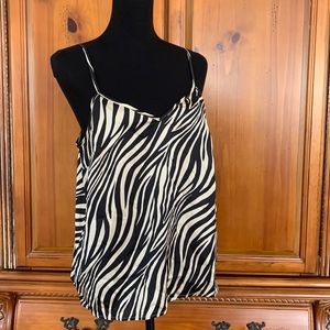 JCrew Spaghetti Strap Top Tiger Print